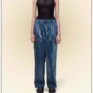 Rains Waterproof Rain Pants, color Sonic Blue, Size Large, NWT, MSRP $140